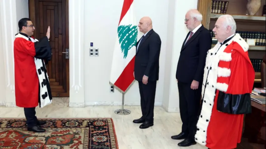 الرئيس عون خلال حفل قسم المدعي العام التمييزي : القضاء ركيزة الدولة الأساسية ولا بد من تحصينه من أي تدخلات أو ضغوط