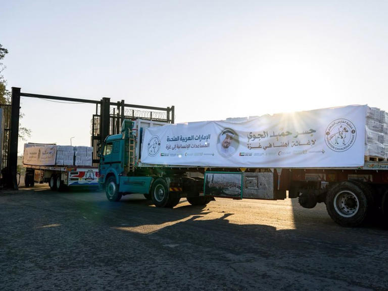 استكمال إدخال مساعدات «جسر حميد الجوي» إلى غزة ضمن عملية «الفارس الشهم 3»
